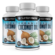 Organic Zero Fat Coconut Oil - 3 Bottles