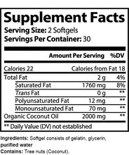 Organic Zero Fat Coconut Oil - 6 Bottles